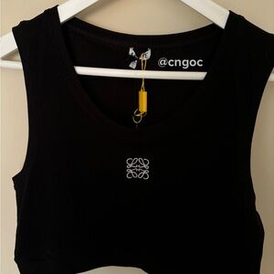 LOEWE Cropped Anagram Tank Top